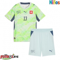 Camiseta Suiza Ricardo Rodriguez #13 Visitante Equipación para niños Mundial 2026 manga corta (+ pantalones cortos)